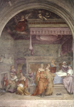 Andrea del Sarto Painting - Birth of the Virgin renaissance mannerism Andrea del Sarto